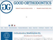 Tablet Screenshot of goodorthodontics.com